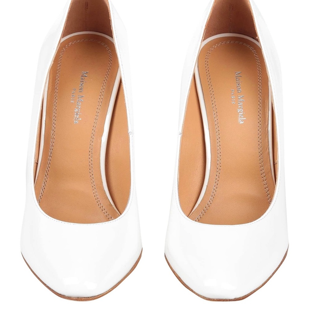 Maison Martin Margiela White Leather Heels - Picture 3 of 10